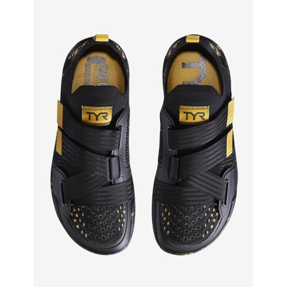 TYR Squat University DZ-1 DropZero Trainer Black & Gold Men’s 7.5 Women’s 9 - Picture 1 of 7